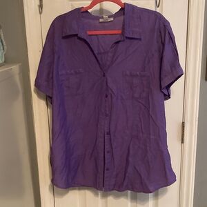 dressbarn Purple Blouse Size 2X